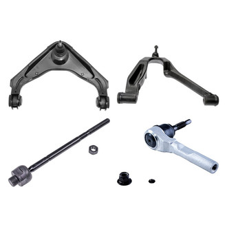 Dorman® - OE Solutions™ Front Passenger Side Lower and Upper Control Arm with Ball Joint and Tie Rod End Kit