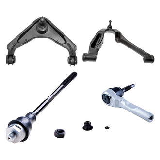 Dorman® - OE Solutions™ Front Passenger Side Lower and Upper Control Arm with Ball Joint and Tie Rod End Kit