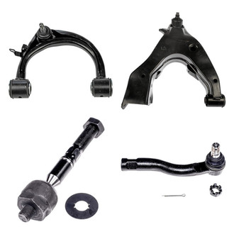 Dorman® - OE Solutions™ Front Passenger Side Lower and Upper Control Arm with Ball Joint and Tie Rod End Kit