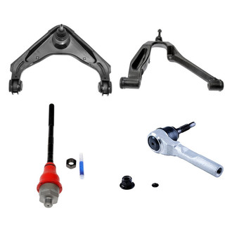 Dorman® - OE Solutions™ Front Passenger Side Lower and Upper Control Arm with Ball Joint and Tie Rod End Kit