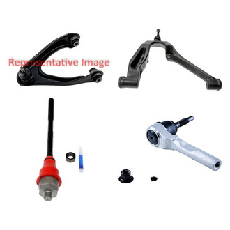 Dorman® - OE Solutions™ Front Passenger Side Lower and Upper Control Arm with Ball Joint and Tie Rod End Kit