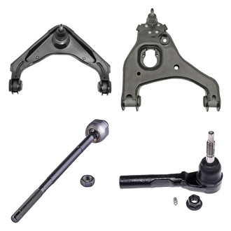 Dorman® - OE Solutions™ Front Passenger Side Lower and Upper Control Arm with Ball Joint and Tie Rod End Kit