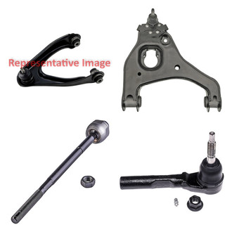 Dorman® - OE Solutions™ Front Passenger Side Lower and Upper Control Arm with Ball Joint and Tie Rod End Kit