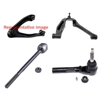 Dorman® - OE Solutions™ Front Passenger Side Lower and Upper Control Arm with Ball Joint and Tie Rod End Kit