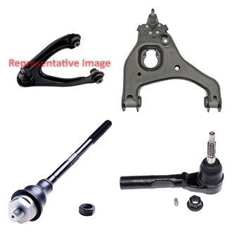 Dorman® - OE Solutions™ Front Passenger Side Lower and Upper Control Arm with Ball Joint and Tie Rod End Kit