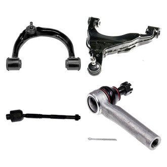 Dorman® - OE Solutions™ Front Passenger Side Lower and Upper Control Arm with Ball Joint and Tie Rod End Kit