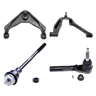 Dorman® - OE Solutions™ Front Passenger Side Lower and Upper Control Arm with Ball Joint and Tie Rod End Kit