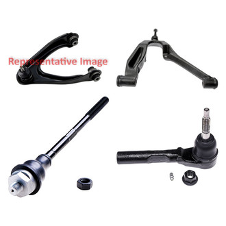 Dorman® - OE Solutions™ Front Passenger Side Lower and Upper Control Arm with Ball Joint and Tie Rod End Kit