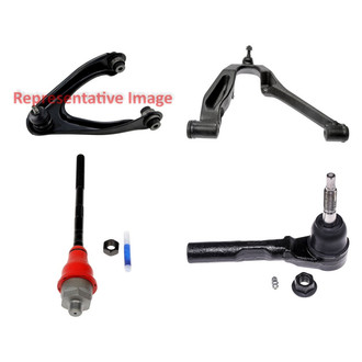 Dorman® - OE Solutions™ Front Passenger Side Lower and Upper Control Arm with Ball Joint and Tie Rod End Kit