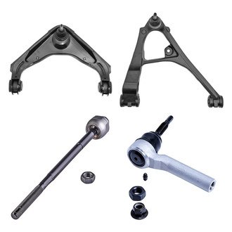 Dorman® - OE Solutions™ Front Passenger Side Lower and Upper Control Arm with Ball Joint and Tie Rod End Kit