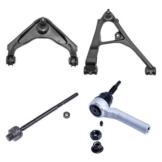 Dorman® - OE Solutions™ Front Passenger Side Lower and Upper Control Arm with Ball Joint and Tie Rod End Kit