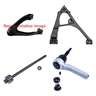 Dorman® - OE Solutions™ Front Passenger Side Lower and Upper Control Arm with Ball Joint and Tie Rod End Kit