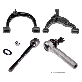 Dorman® - OE Solutions™ Front Passenger Side Lower and Upper Control Arm with Ball Joint and Tie Rod End Kit