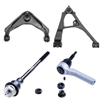Dorman® - OE Solutions™ Front Passenger Side Lower and Upper Control Arm with Ball Joint and Tie Rod End Kit