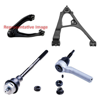 Dorman® - OE Solutions™ Front Passenger Side Lower and Upper Control Arm with Ball Joint and Tie Rod End Kit
