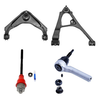 Dorman® - OE Solutions™ Front Passenger Side Lower and Upper Control Arm with Ball Joint and Tie Rod End Kit