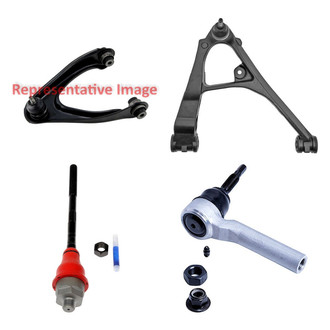 Dorman® - OE Solutions™ Front Passenger Side Lower and Upper Control Arm with Ball Joint and Tie Rod End Kit