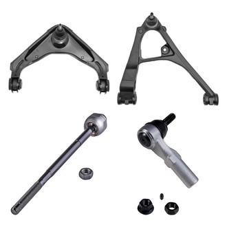 Dorman® - OE Solutions™ Front Passenger Side Lower and Upper Control Arm with Ball Joint and Tie Rod End Kit