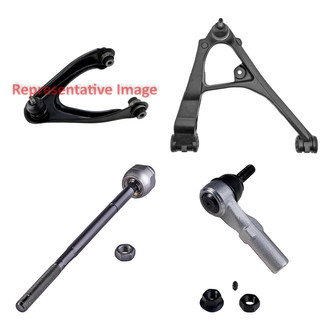 Dorman® - OE Solutions™ Front Passenger Side Lower and Upper Control Arm with Ball Joint and Tie Rod End Kit
