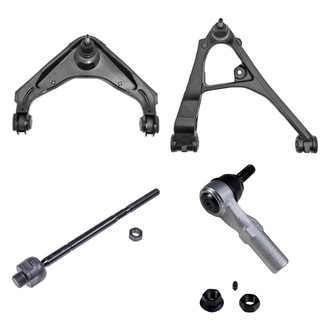 Dorman® - OE Solutions™ Front Passenger Side Lower and Upper Control Arm with Ball Joint and Tie Rod End Kit
