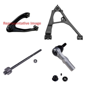 Dorman® - OE Solutions™ Front Passenger Side Lower and Upper Control Arm with Ball Joint and Tie Rod End Kit