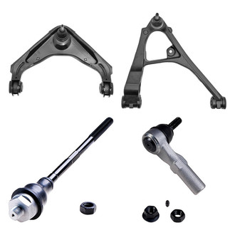 Dorman® - OE Solutions™ Front Passenger Side Lower and Upper Control Arm with Ball Joint and Tie Rod End Kit