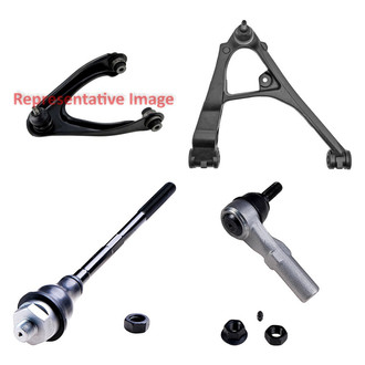 Dorman® - OE Solutions™ Front Passenger Side Lower and Upper Control Arm with Ball Joint and Tie Rod End Kit