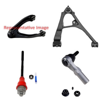 Dorman® - OE Solutions™ Front Passenger Side Lower and Upper Control Arm with Ball Joint and Tie Rod End Kit