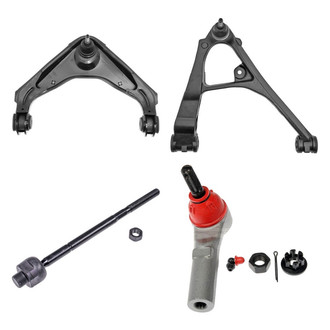Dorman® - OE Solutions™ Front Passenger Side Lower and Upper Control Arm with Ball Joint and Tie Rod End Kit