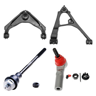 Dorman® - OE Solutions™ Front Passenger Side Lower and Upper Control Arm with Ball Joint and Tie Rod End Kit