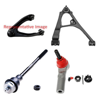 Dorman® - OE Solutions™ Front Passenger Side Lower and Upper Control Arm with Ball Joint and Tie Rod End Kit
