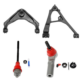 Dorman® - OE Solutions™ Front Passenger Side Lower and Upper Control Arm with Ball Joint and Tie Rod End Kit