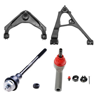 Dorman® - OE Solutions™ Front Passenger Side Lower and Upper Control Arm with Ball Joint and Tie Rod End Kit