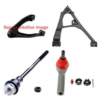 Dorman® - OE Solutions™ Front Passenger Side Lower and Upper Control Arm with Ball Joint and Tie Rod End Kit