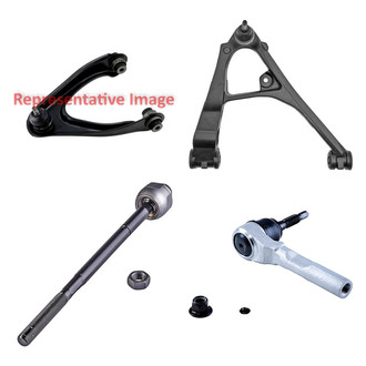 Dorman® - OE Solutions™ Front Passenger Side Lower and Upper Control Arm with Ball Joint and Tie Rod End Kit