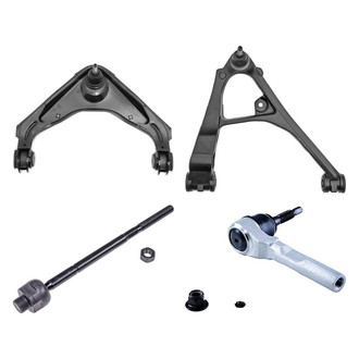 Dorman® - OE Solutions™ Front Passenger Side Lower and Upper Control Arm with Ball Joint and Tie Rod End Kit