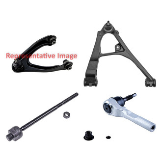 Dorman® - OE Solutions™ Front Passenger Side Lower and Upper Control Arm with Ball Joint and Tie Rod End Kit