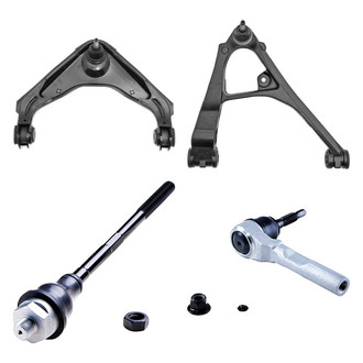 Dorman® - OE Solutions™ Front Passenger Side Lower and Upper Control Arm with Ball Joint and Tie Rod End Kit