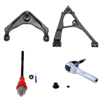 Dorman® - OE Solutions™ Front Passenger Side Lower and Upper Control Arm with Ball Joint and Tie Rod End Kit