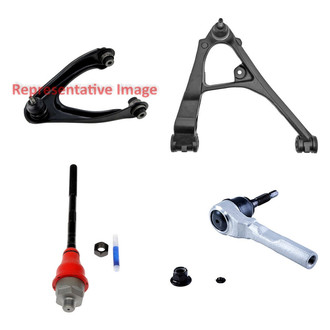 Dorman® - OE Solutions™ Front Passenger Side Lower and Upper Control Arm with Ball Joint and Tie Rod End Kit