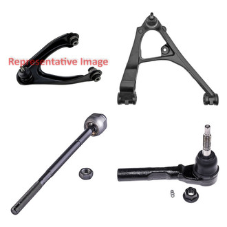 Dorman® - OE Solutions™ Front Passenger Side Lower and Upper Control Arm with Ball Joint and Tie Rod End Kit