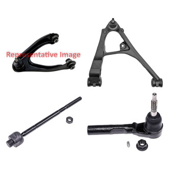 Dorman® - OE Solutions™ Front Passenger Side Lower and Upper Control Arm with Ball Joint and Tie Rod End Kit