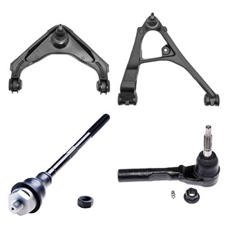 Dorman® - OE Solutions™ Front Passenger Side Lower and Upper Control Arm with Ball Joint and Tie Rod End Kit