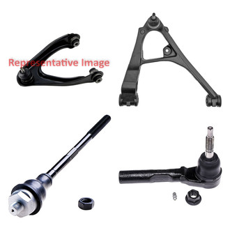Dorman® - OE Solutions™ Front Passenger Side Lower and Upper Control Arm with Ball Joint and Tie Rod End Kit