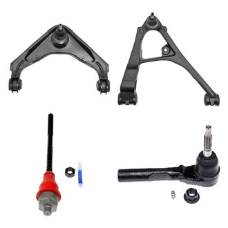 Dorman® - OE Solutions™ Front Passenger Side Lower and Upper Control Arm with Ball Joint and Tie Rod End Kit