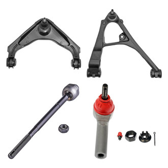 Dorman® - OE Solutions™ Front Passenger Side Lower and Upper Control Arm with Ball Joint and Tie Rod End Kit