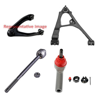 Dorman® - OE Solutions™ Front Passenger Side Lower and Upper Control Arm with Ball Joint and Tie Rod End Kit