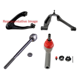Dorman® - OE Solutions™ Front Passenger Side Lower and Upper Control Arm with Ball Joint and Tie Rod End Kit