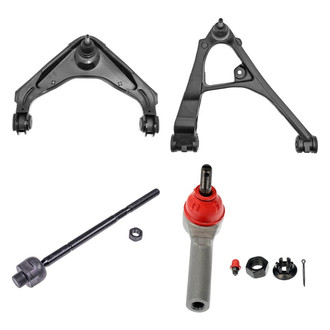 Dorman® - OE Solutions™ Front Passenger Side Lower and Upper Control Arm with Ball Joint and Tie Rod End Kit
