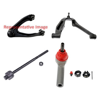 Dorman® - OE Solutions™ Front Passenger Side Lower and Upper Control Arm with Ball Joint and Tie Rod End Kit
